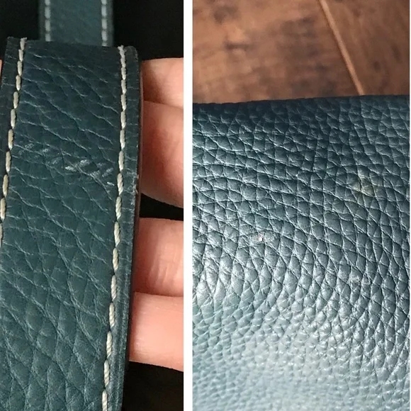 Coach 1941 Whiplash Stitch Studded Fringe Leather Saddle Crossbody Bag, Teal - Picture 13 of 16